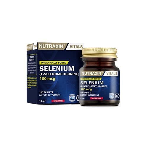 Nutraxin نيوتراكسين سيلينيوم (ل-سيلينوميثيونين) 100 ميكروغرام 100 قرص