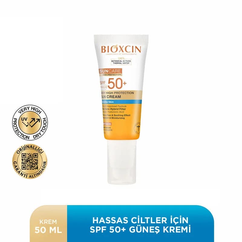 كريم واقي شمس للبشرة الحساسة SPF 50+ 50 مل من بيوكسين Bioxcin