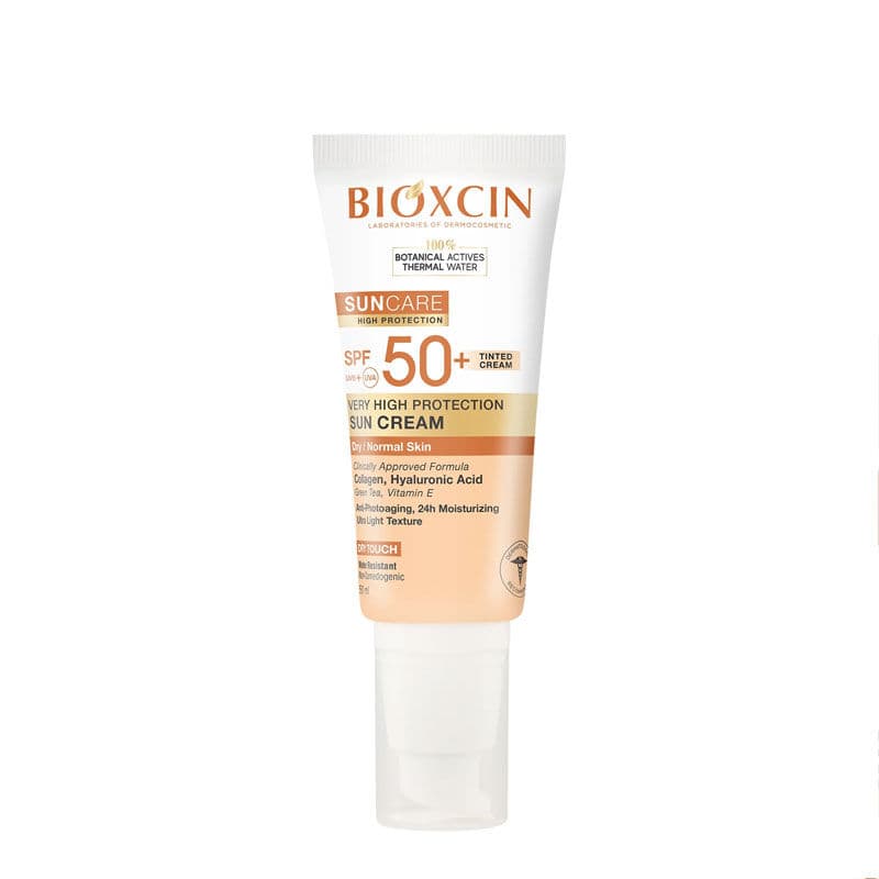 Bioxcin بيوكسين صن كير واقي شمس ملون عالي الحماية للبشرة الجافة بعامل حماية 50+ 50 مل