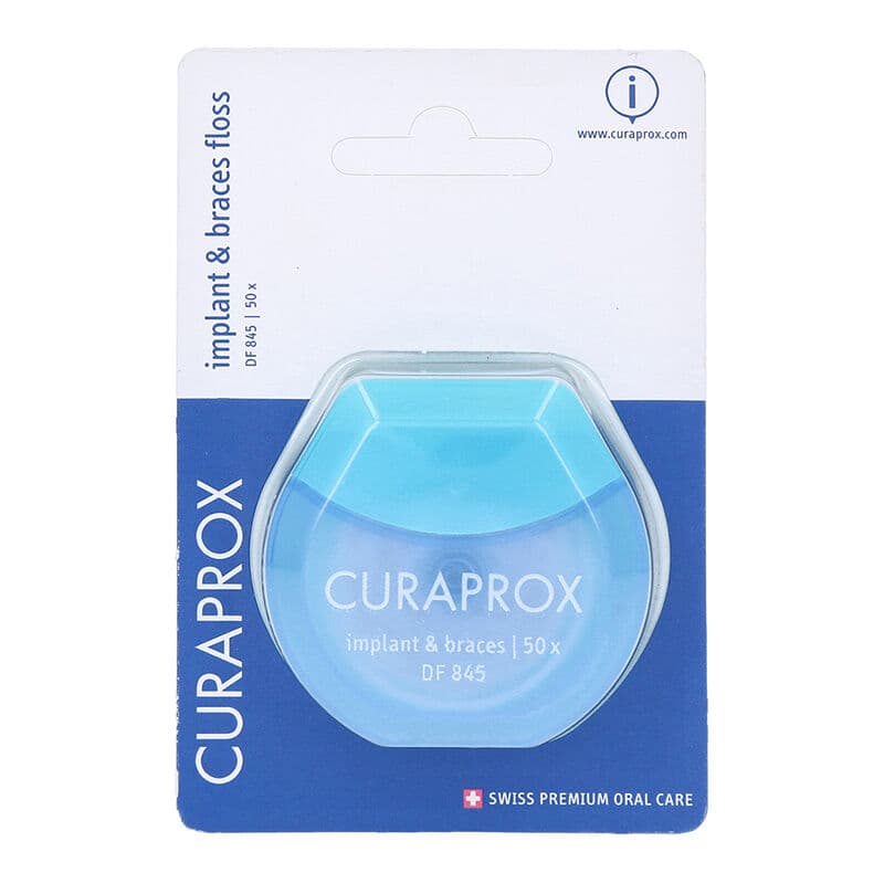 تنظيف عميق: خيط أسنان Curaprox DF 845 للغرسات والتقويم