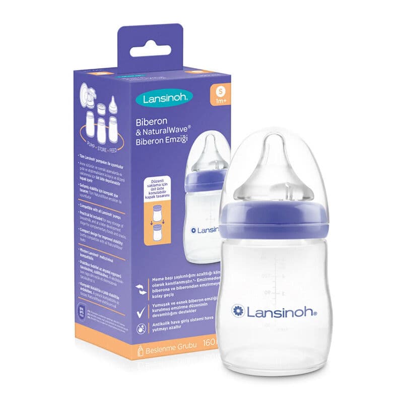 Facilitez la transition sein-biberon avec Lansinoh 160 ml