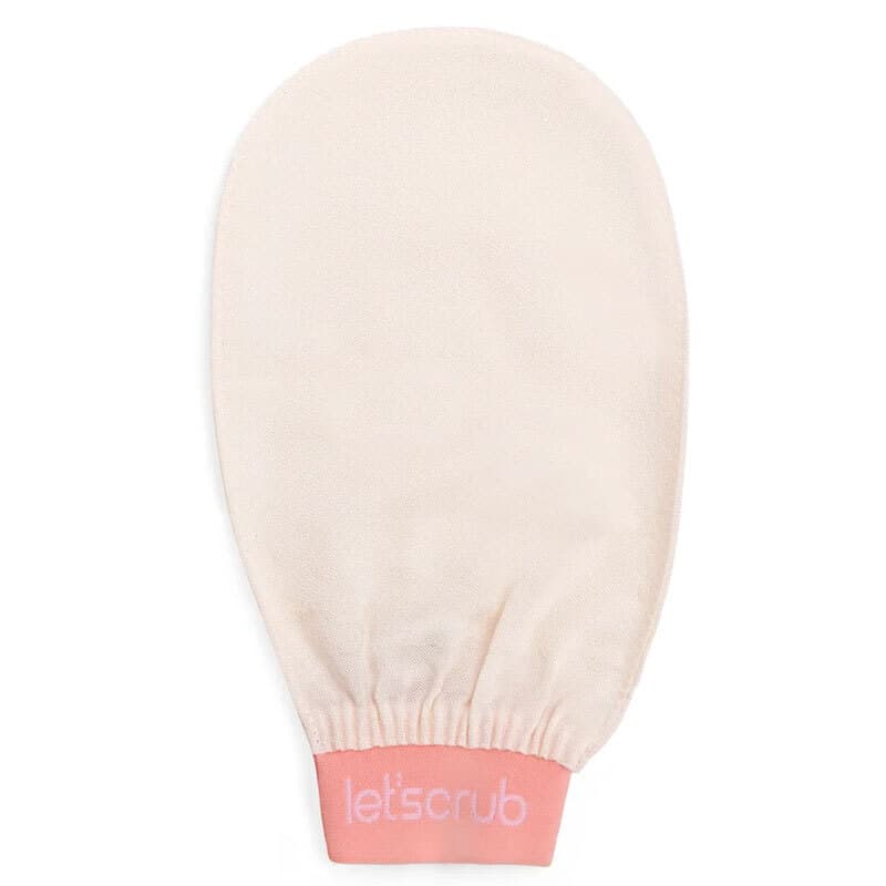Letscrub %100 Floss Silk Bath Mitt Ecru 15x26 cm